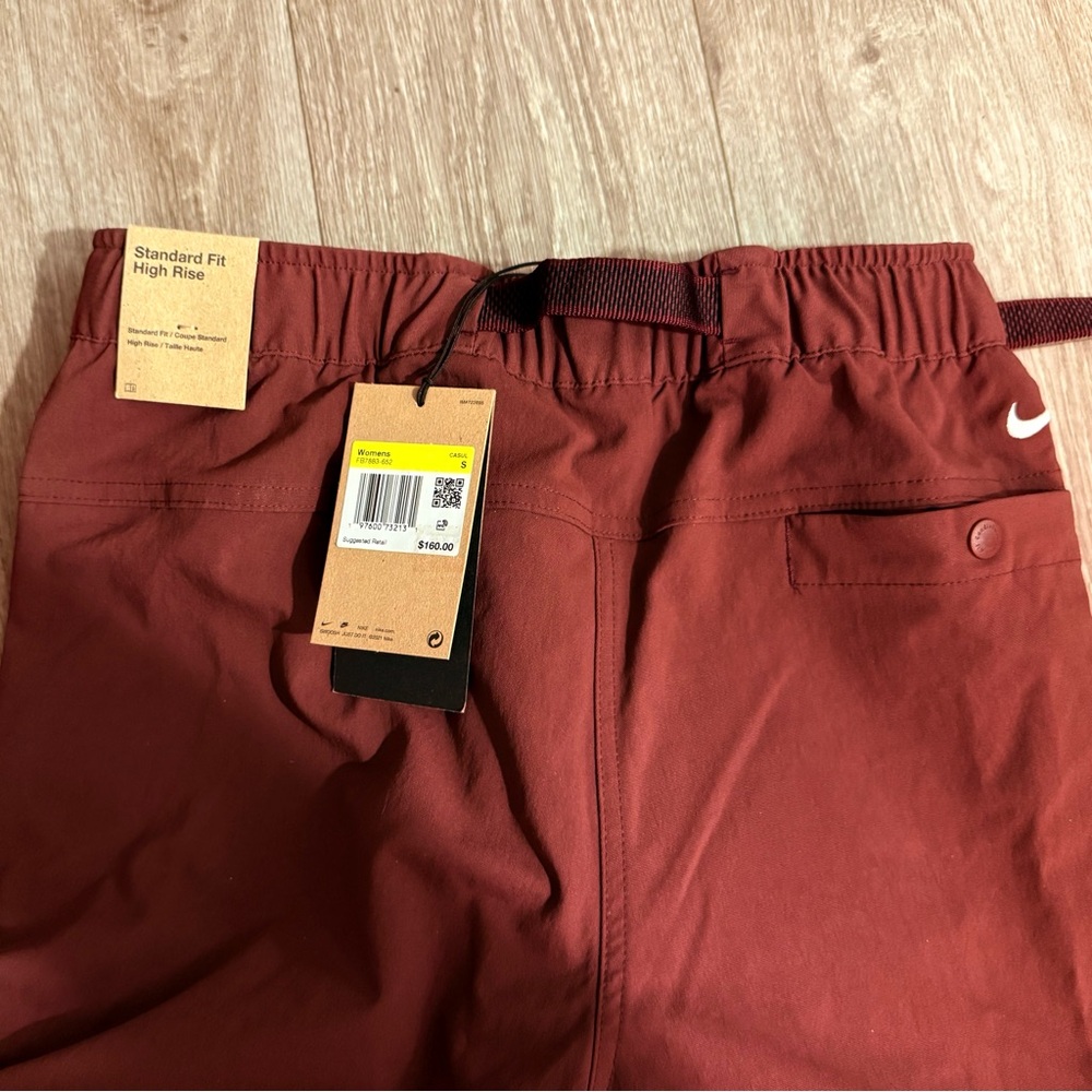 Nike ACG Smith Summit Cargo Pants Women’s Small Burgundy Red - Picture 5 of 10